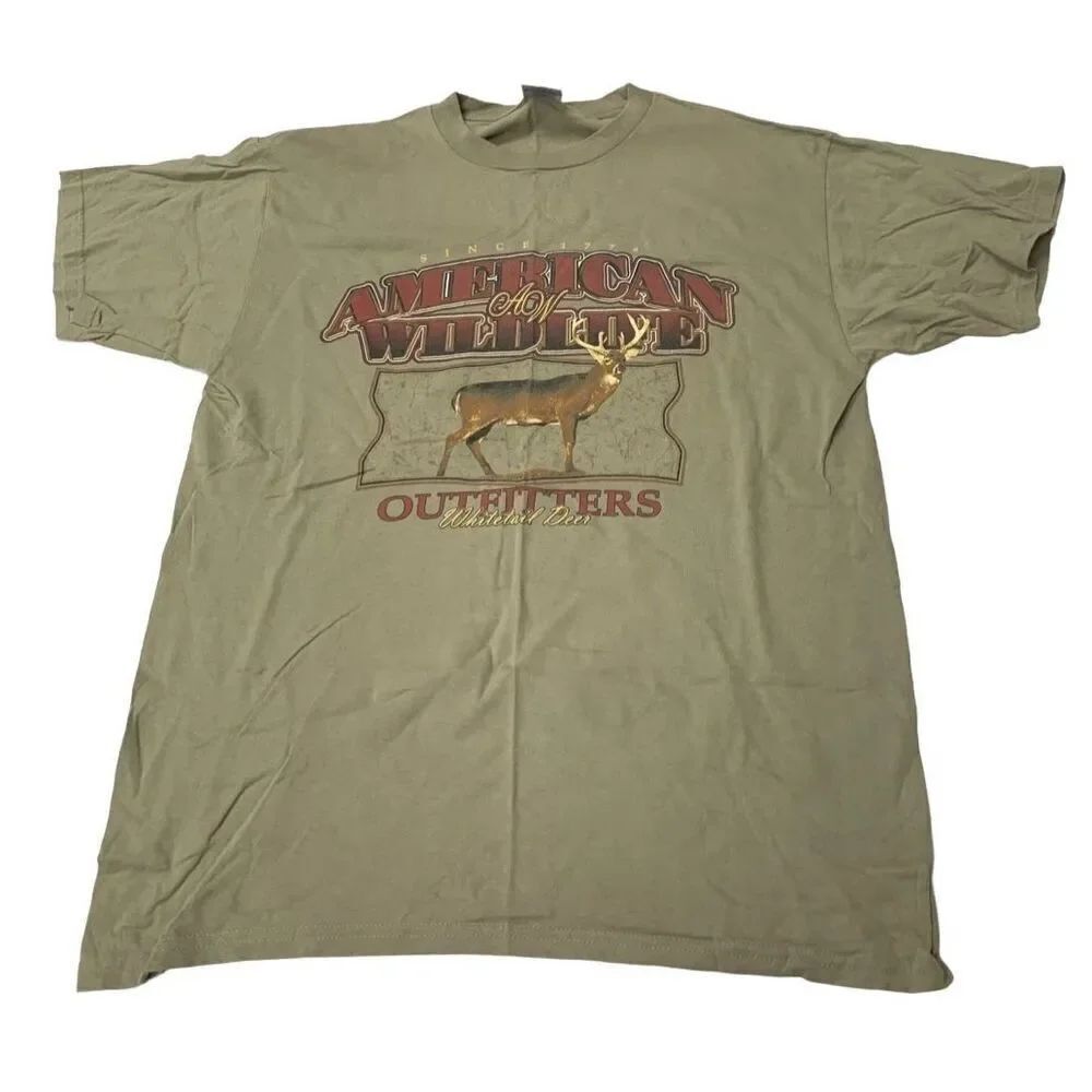 Vintage American Wildlife Outfitters Graphic T-shirt